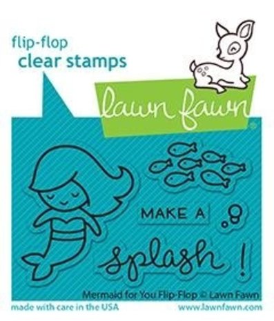 Lawn Fawn Mermaid for You Flip-Flop Clear Stamps (LF2595)