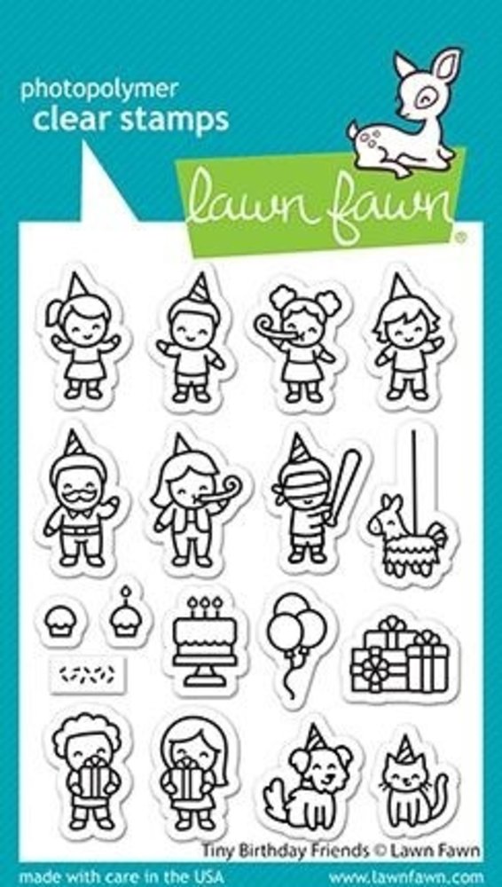 Lawn Fawn Tiny Birthday Friends Clear Stamps (LF2601) Lawn Fawn Tiny Birthday Friends Clear Stamps (LF2601)