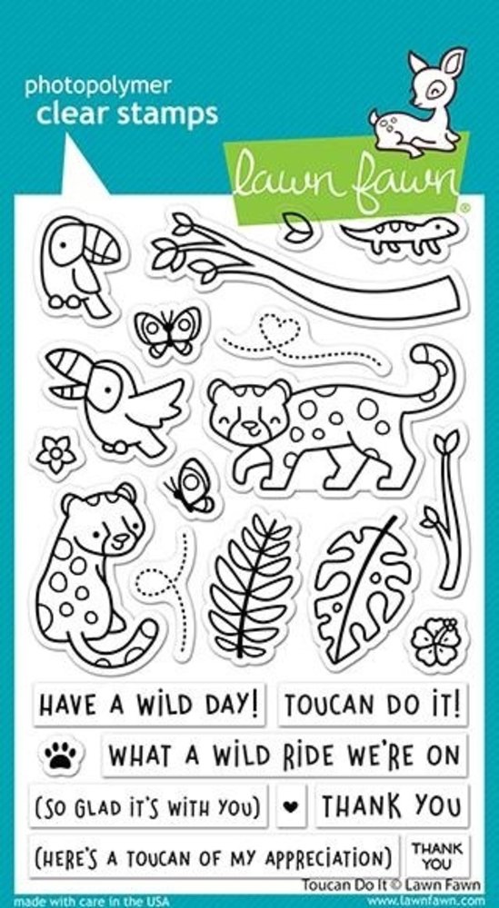 Lawn Fawn Toucan Do It Clear Stamps (LF2603) Lawn Fawn Toucan Do It Clear Stamps (LF2603)