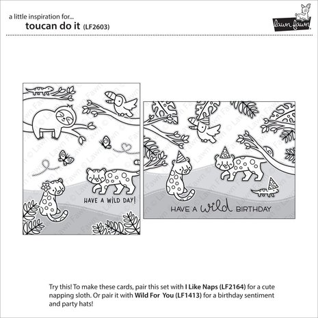 Lawn Fawn Toucan Do It Clear Stamps (LF2603) Lawn Fawn Toucan Do It Clear Stamps (LF2603)