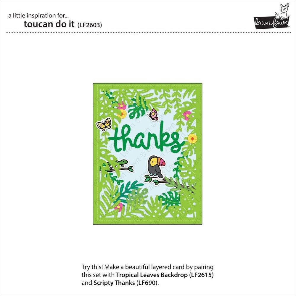 Lawn Fawn Toucan Do It Clear Stamps (LF2603) Lawn Fawn Toucan Do It Clear Stamps (LF2603)