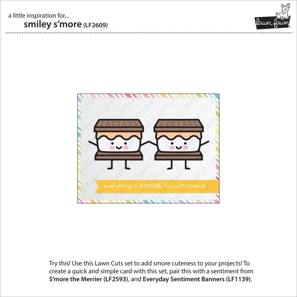 Lawn Fawn Smiley S'more Dies (LF2609) Lawn Fawn Smiley S'more Dies (LF2609)