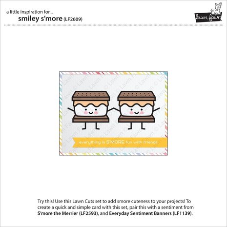 Lawn Fawn Smiley S'more Dies (LF2609) Lawn Fawn Smiley S'more Dies (LF2609)
