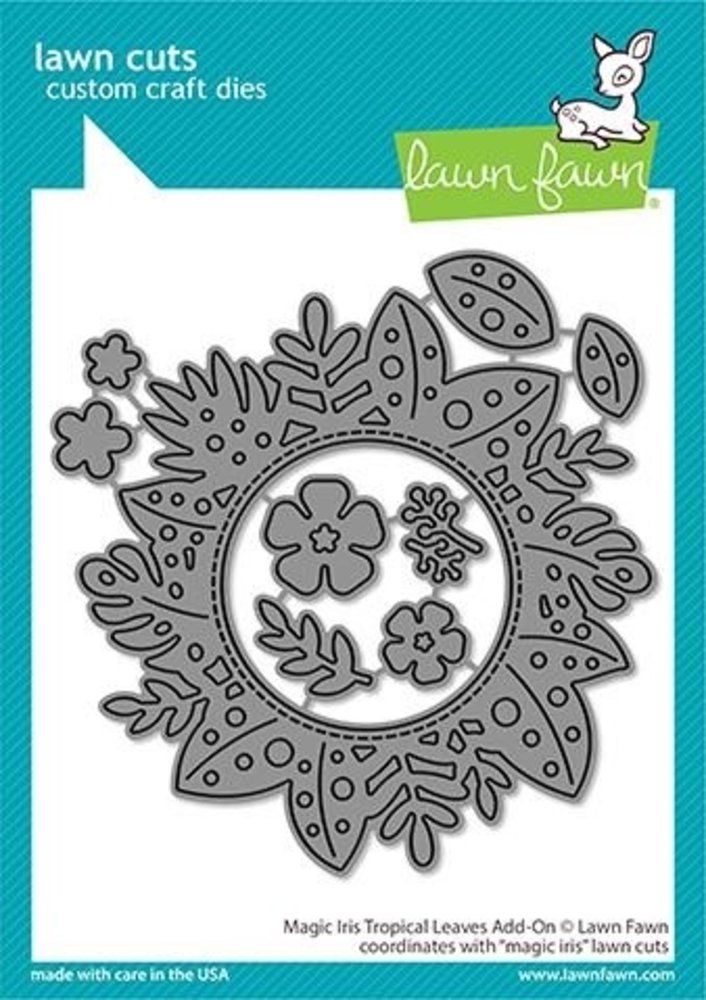 Lawn Fawn Magic Iris Tropical Leaves Add-On Dies (LF2614) Lawn Fawn Magic Iris Tropical Leaves Add-On Dies (LF2614)