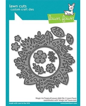 Lawn Fawn Magic Iris Tropical Leaves Add-On Dies (LF2614) Lawn Fawn Magic Iris Tropical Leaves Add-On Dies (LF2614)