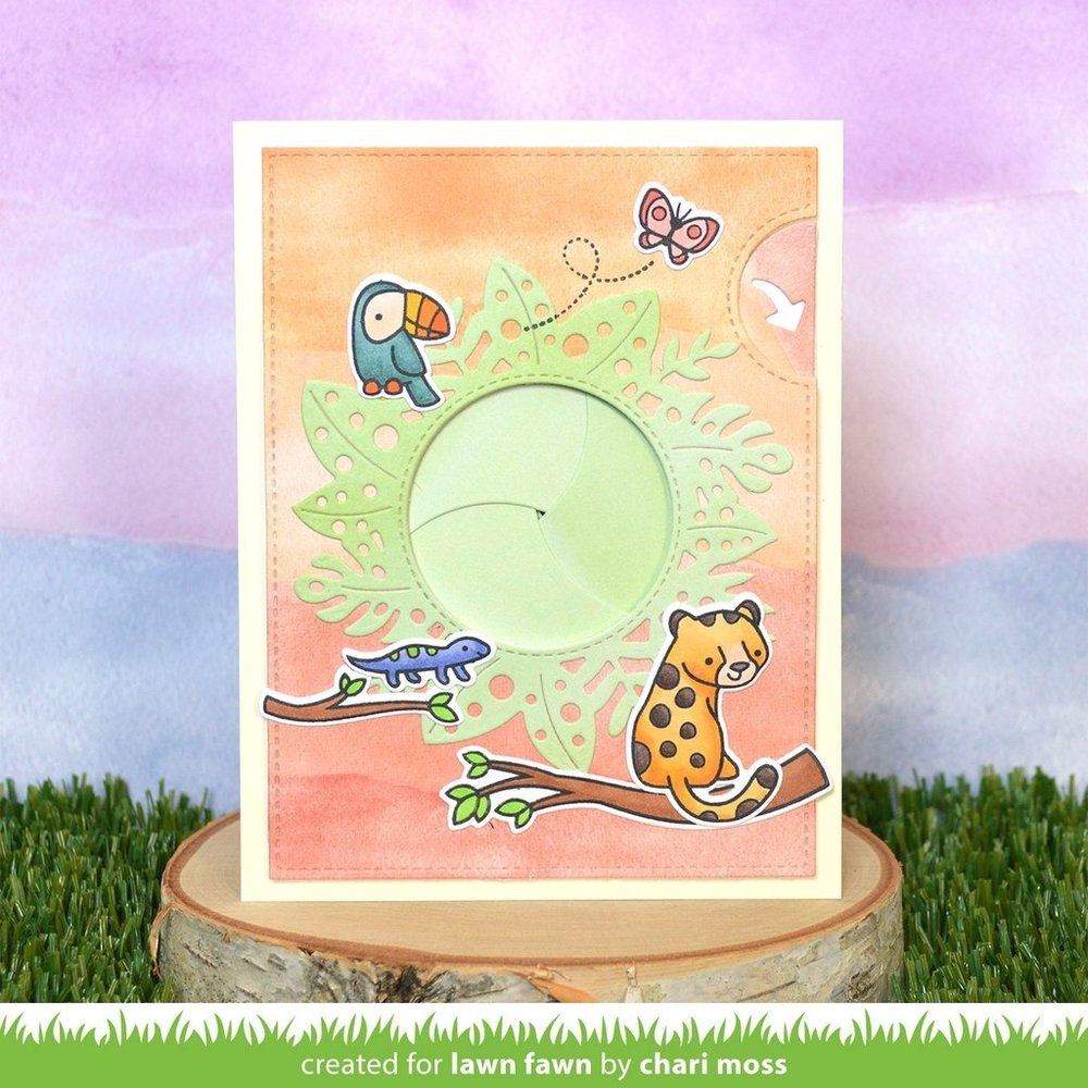 Lawn Fawn Magic Iris Tropical Leaves Add-On Dies (LF2614) Lawn Fawn Magic Iris Tropical Leaves Add-On Dies (LF2614)