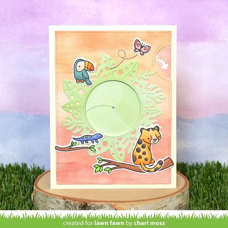 Lawn Fawn Magic Iris Tropical Leaves Add-On Dies (LF2614) Lawn Fawn Magic Iris Tropical Leaves Add-On Dies (LF2614)