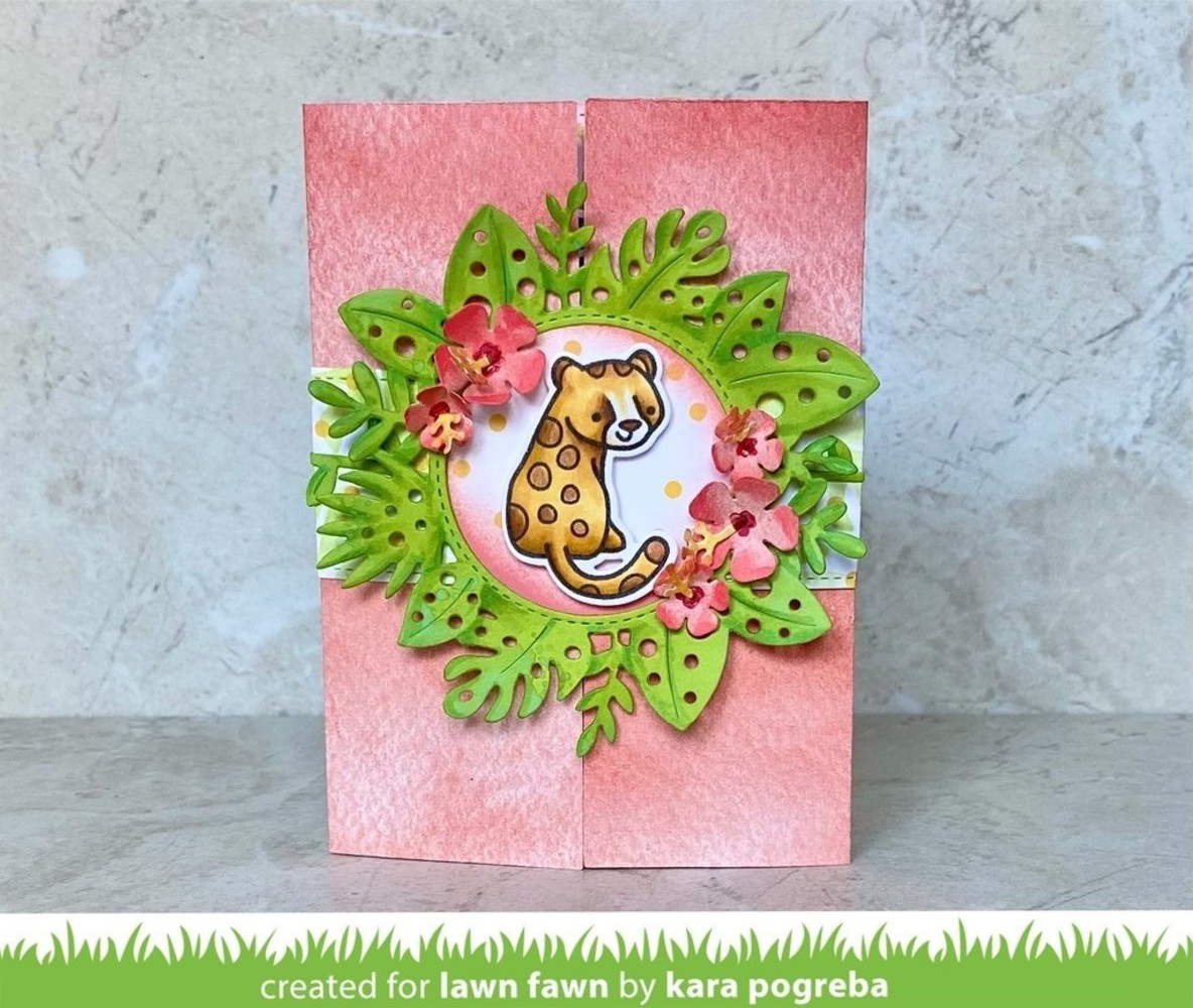 Lawn Fawn Magic Iris Tropical Leaves Add-On Dies (LF2614) Lawn Fawn Magic Iris Tropical Leaves Add-On Dies (LF2614)