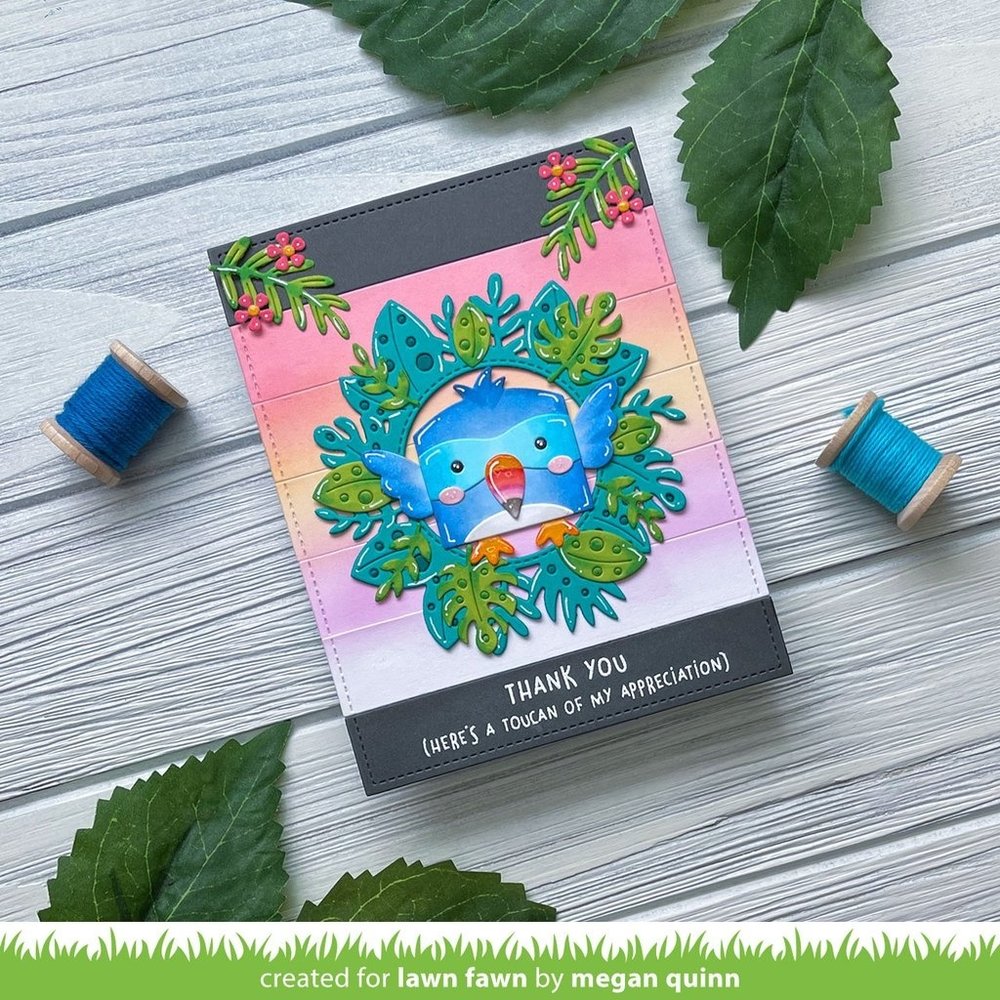 Lawn Fawn Magic Iris Tropical Leaves Add-On Dies (LF2614) Lawn Fawn Magic Iris Tropical Leaves Add-On Dies (LF2614)