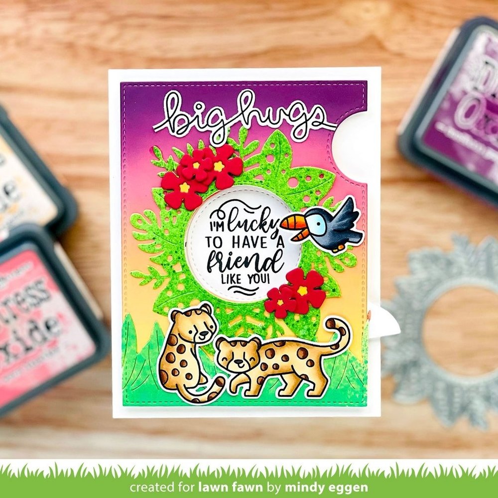 Lawn Fawn Magic Iris Tropical Leaves Add-On Dies (LF2614) Lawn Fawn Magic Iris Tropical Leaves Add-On Dies (LF2614)