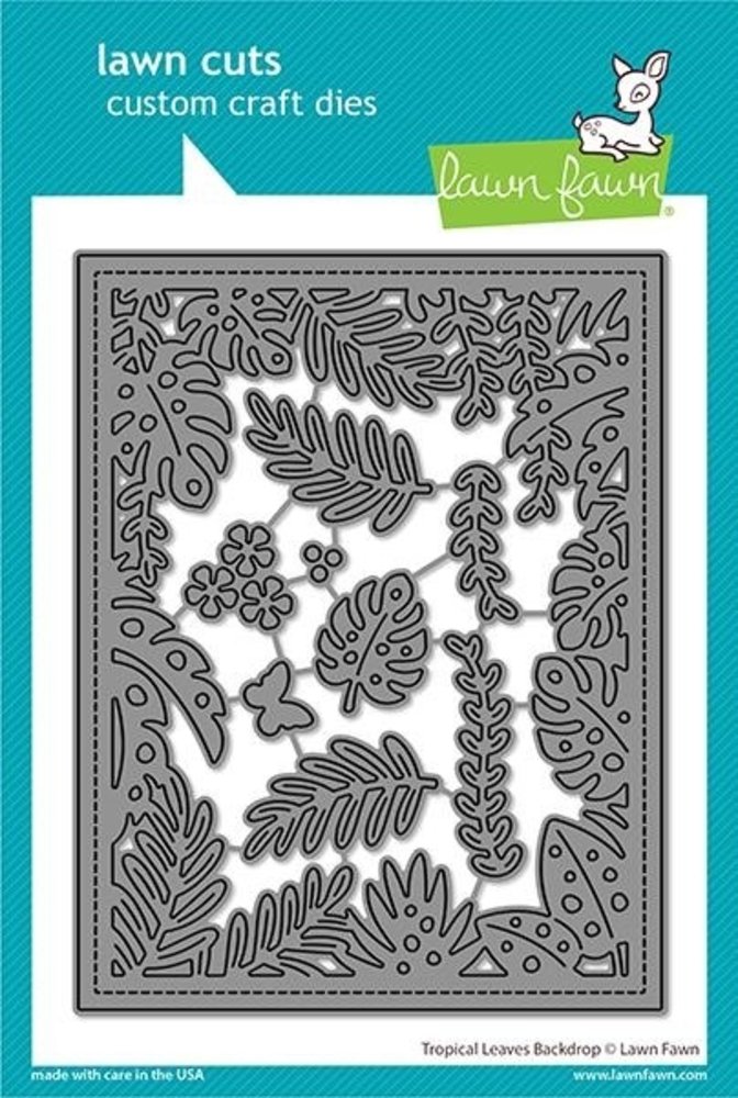 Lawn Fawn Tropical Leaves Backdrop Dies (LF2615)