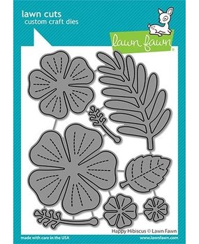 Lawn Fawn Happy Hibiscus Dies (LF2619)