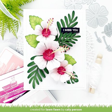 Lawn Fawn Happy Hibiscus Dies (LF2619)