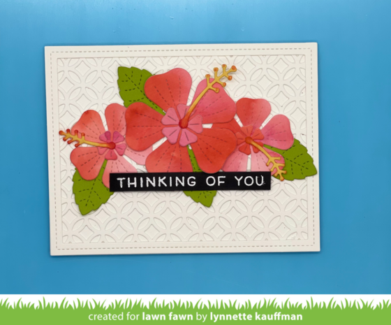 Lawn Fawn Happy Hibiscus Dies (LF2619)