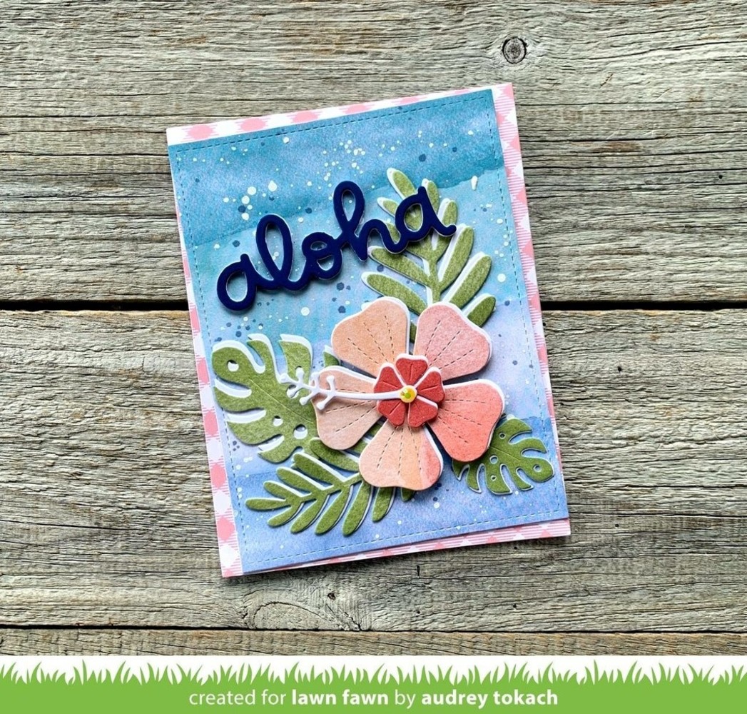 Lawn Fawn Happy Hibiscus Dies (LF2619)