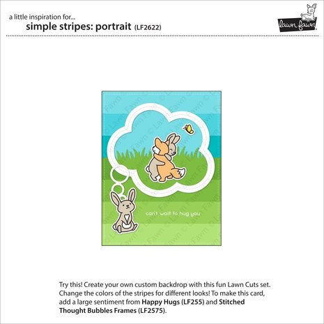 Lawn Fawn Simple Stripes Portrait Dies (LF2622) Lawn Fawn Simple Stripes Portrait Dies (LF2622)