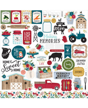 Echo Park Farmer's Market 12x12 Inch Element Sticker (FM248014)*