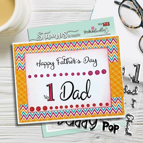 Polkadoodles Greatest Guy Clear Stamps (PD8196)