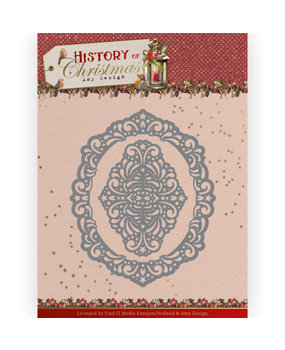 Amy Design History of Christmas Lacy Christmas Oval Dies (ADD10245) Amy Design History of Christmas Lacy Christmas Oval Dies (ADD10245)
