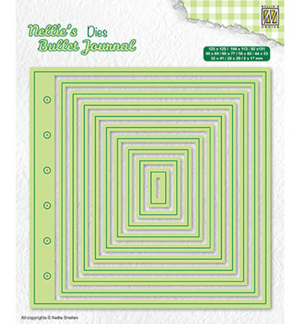 Nellie Snellen Snijmal Basic Page Cutting Dies (NBJD001)