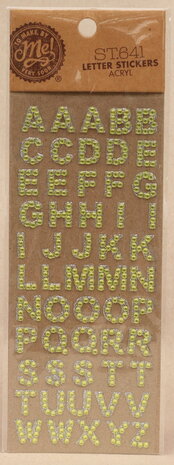 Make by Me! Stickers Acryl Alfabet Lichtgroen (ST.641) Make by Me! Stickers Acryl Alfabet Lichtgroen (ST.641)