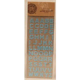 Make by Me! Stickers Acryl Alfabet Lichtblauw (ST.641)