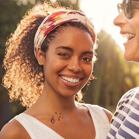 LaDot Musical Note S Tattoo Stone (LAS037) LaDot Musical Note S Tattoo Stone (LAS037)