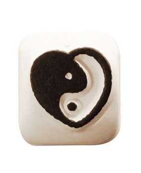 LaDot Yin Yang Heart S Tattoo Stone (LAS102)