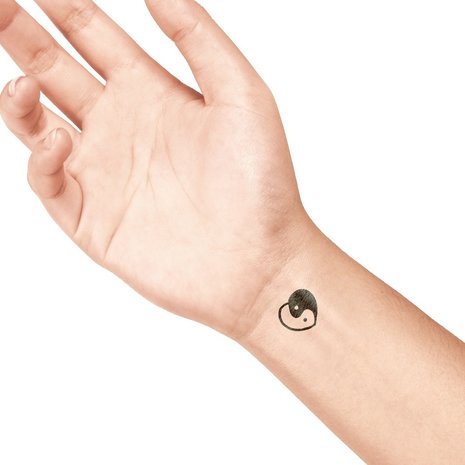 LaDot Yin Yang Heart S Tattoo Stone (LAS102)