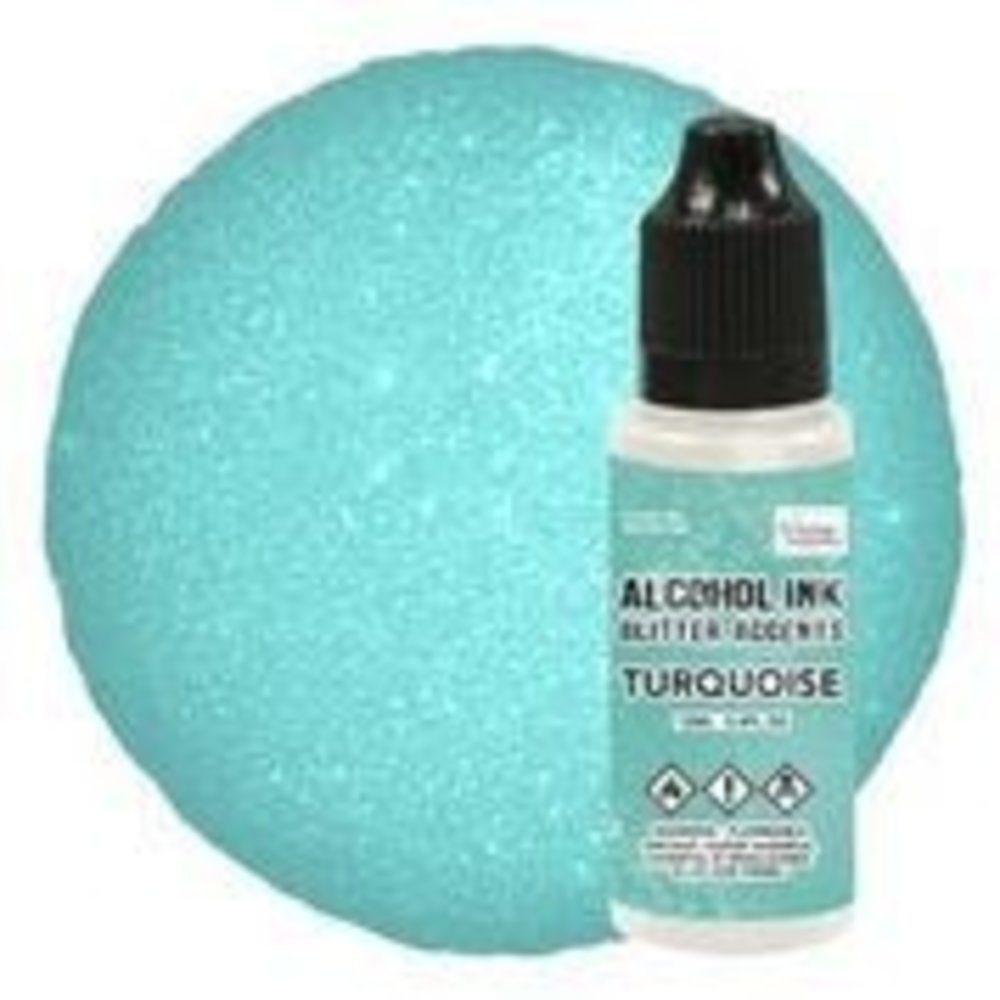 Couture Creations Alcohol Ink Glitter Accents Turquoise 12ml (CO728351) Couture Creations Alcohol Ink Glitter Accents Turquoise 12ml (CO728351)