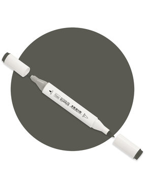 Couture Creations Twin Tip Alcohol Ink Marker Star Grey (COAP425) Couture Creations Twin Tip Alcohol Ink Marker Star Grey (COAP425)