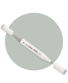 Couture Creations Twin Tip Alcohol Ink Marker Steel Grey (COAP535)