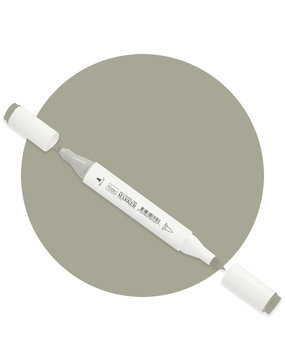 Couture Creations Twin Tip Alcohol Ink Marker Green Grey (COAP416) Couture Creations Twin Tip Alcohol Ink Marker Green Grey (COAP416)