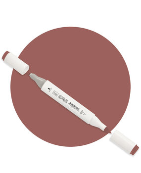 Couture Creations Twin Tip Alcohol Ink Marker Brown (COAP181) Couture Creations Twin Tip Alcohol Ink Marker Brown (COAP181)