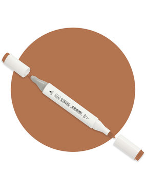 Couture Creations Twin Tip Alcohol Ink Marker Brick Brown (COAP174)