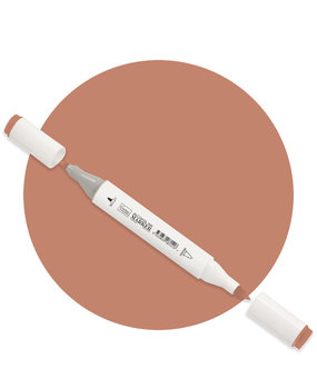 Couture Creations Twin Tip Alcohol Ink Marker Caramel (COAP7565) Couture Creations Twin Tip Alcohol Ink Marker Caramel (COAP7565)