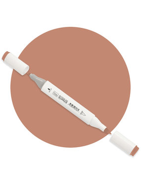 Couture Creations Twin Tip Alcohol Ink Marker Light Brown (COAP479)