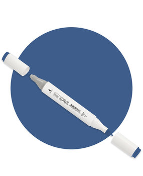 Couture Creations Twin Tip Alcohol Ink Marker Prussian Blue (COAP301)