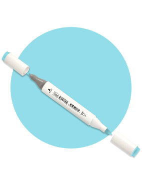 Couture Creations Twin Tip Alcohol Ink Marker Water Blue (COAP319) Couture Creations Twin Tip Alcohol Ink Marker Water Blue (COAP319)