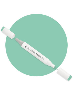 Couture Creations Twin Tip Alcohol Ink Marker Bluish Green (COAP333) Couture Creations Twin Tip Alcohol Ink Marker Bluish Green (COAP333)