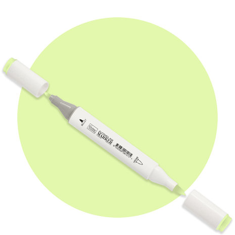 Couture Creations Twin Tip Alcohol Ink Marker Milk Green (COAP2283) Couture Creations Twin Tip Alcohol Ink Marker Milk Green (COAP2283)