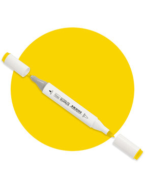 Couture Creations Twin Tip Alcohol Ink Marker Yellow (COAP102) Couture Creations Twin Tip Alcohol Ink Marker Yellow (COAP102)