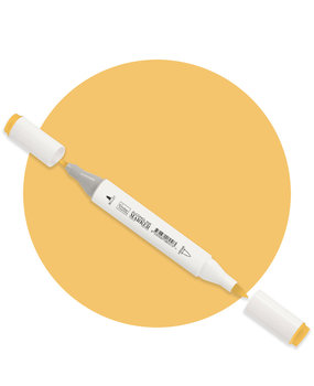 Couture Creations Twin Tip Alcohol Ink Marker Middle Yellow (COAP134) Couture Creations Twin Tip Alcohol Ink Marker Middle Yellow (COAP134)