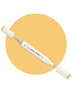 Couture Creations Twin Tip Alcohol Ink Marker Melon Yellow (COAP123) Couture Creations Twin Tip Alcohol Ink Marker Melon Yellow (COAP123)