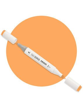 Couture Creations Twin Tip Alcohol Ink Marker Light Orange (COAP151) Couture Creations Twin Tip Alcohol Ink Marker Light Orange (COAP151)