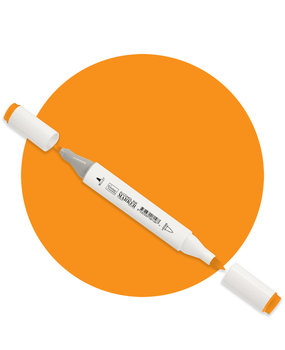 Couture Creations Twin Tip Alcohol Ink Marker Bright Orange C (COAPB.O.C.)