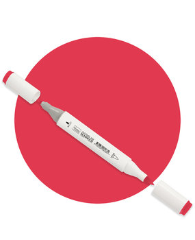 Couture Creations Twin Tip Alcohol Ink Marker Deep Red (COAP206) Couture Creations Twin Tip Alcohol Ink Marker Deep Red (COAP206)