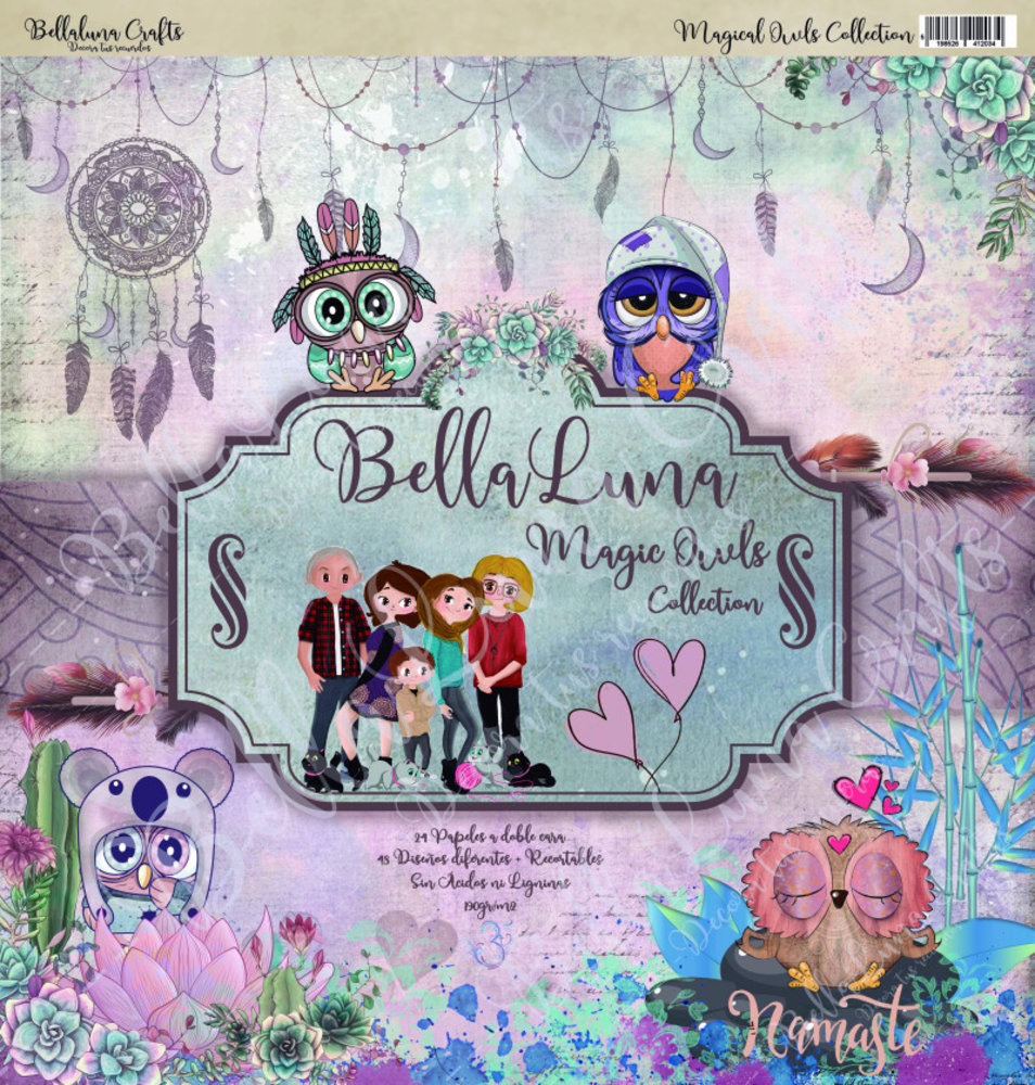 Bella Luna Crafts Magic Owls 12x12 Inch Collection Pack (BLC-0002) Bella Luna Crafts Magic Owls 12x12 Inch Collection Pack (BLC-0002)