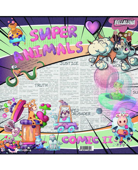 Bella Luna Crafts Super Animals Comic 12x12 Inch Collection Pack (BLC-0007) Bella Luna Crafts Super Animals Comic 12x12 Inch Collection Pack (BLC-0007)
