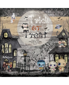 Bella Luna Crafts Trick or Treat 12x12 Inch Collection Pack (BLC-0010) Bella Luna Crafts Trick or Treat 12x12 Inch Collection Pack (BLC-0010)
